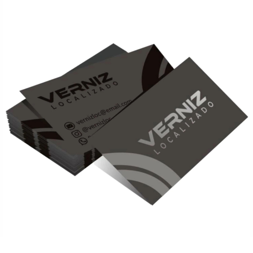 Cartões de Visitas 4x4 c/ Verniz Localizado + Bopp